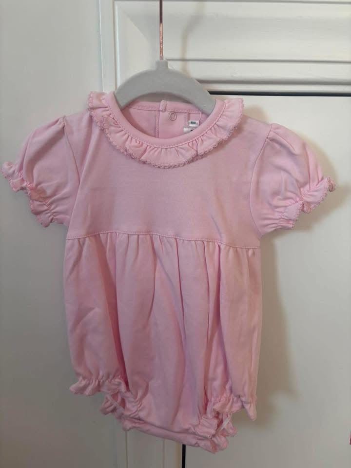 Pima Pink Girl Short Sleeve Bubble