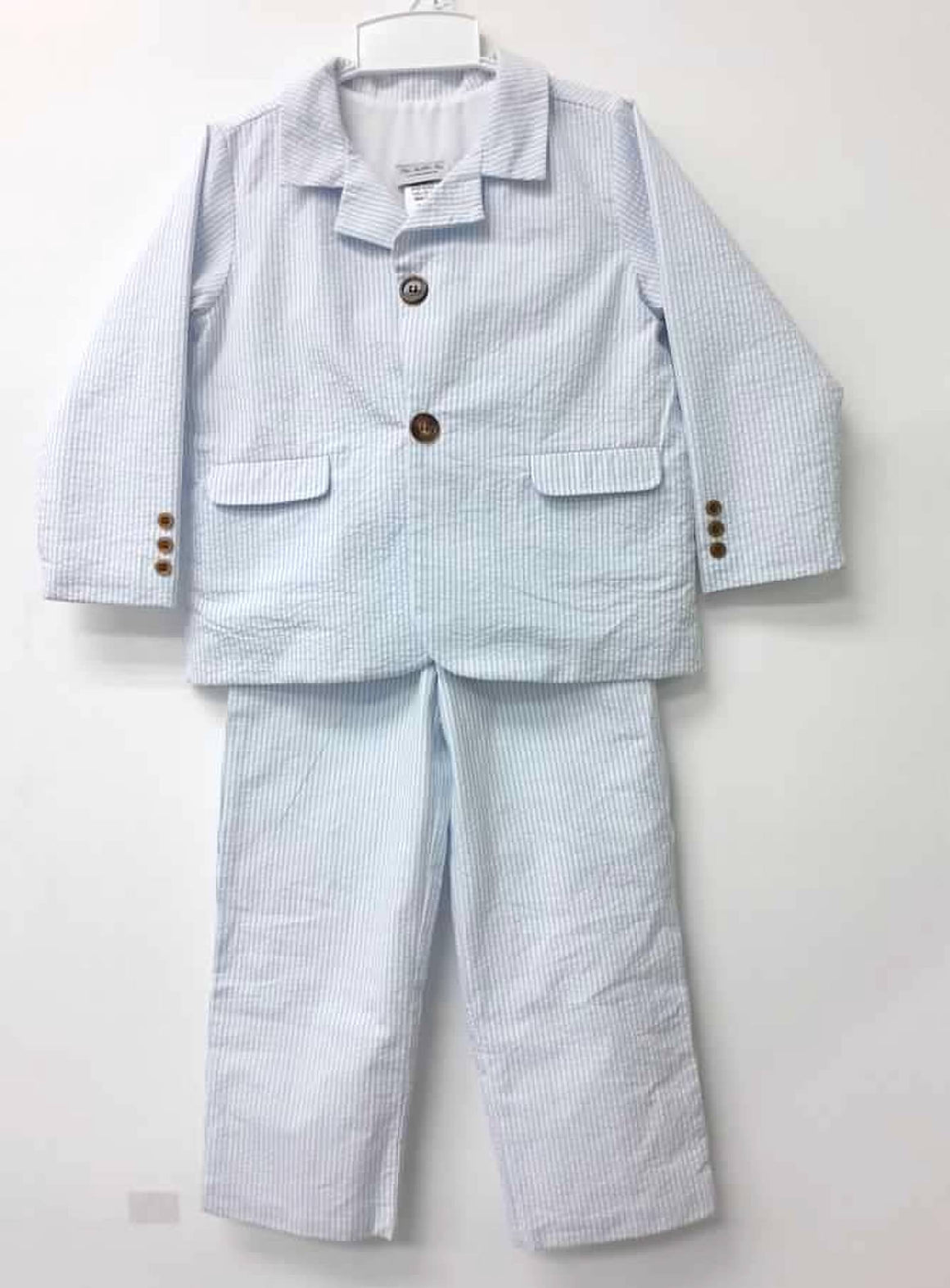Boy Blue/White Seersucker Suit